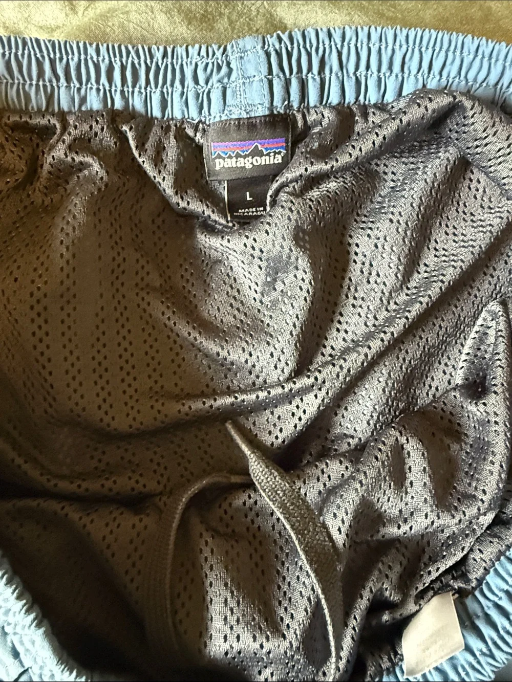 Patagonia Light Blue Men's Swim Trunks